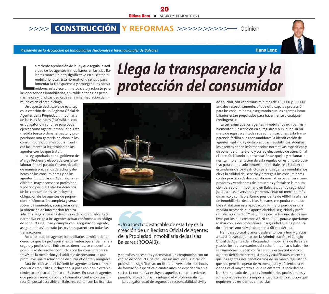 La Regulación de Agentes Inmobiliarios en Baleares: Llega la Transparencia y la Protección del Consumidor